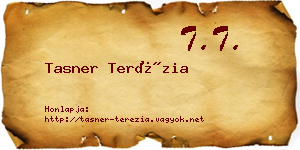 Tasner Terézia névjegykártya